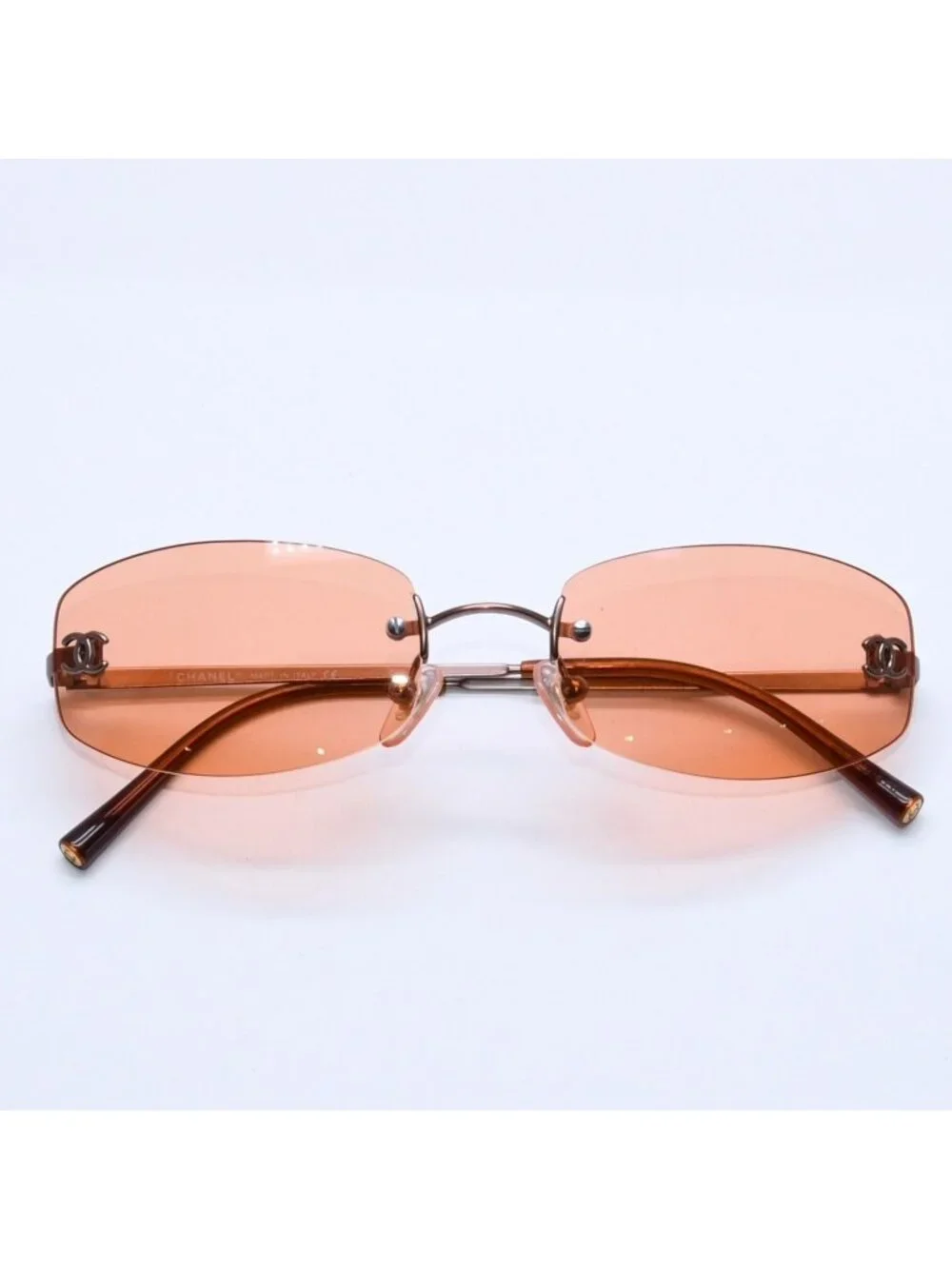 Chanel Rimless Sunglasses Eyewear 4002 CC Logo